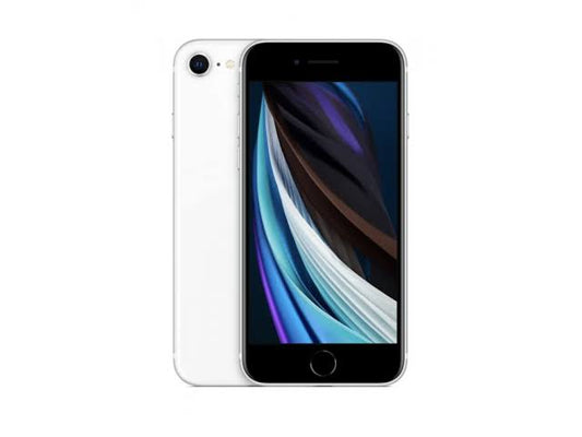 iPhone SE 2nd Generation Pre Owned in white - back view